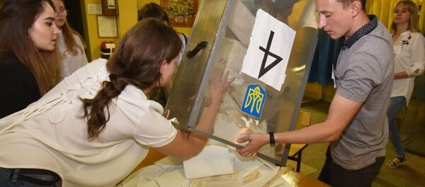 乌克兰议会提前选举统计选票 - 俄罗斯卫星通讯社