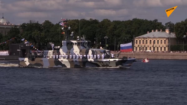 圣彼得堡举行海军日阅兵排练 - 俄罗斯卫星通讯社
