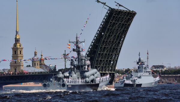 圣彼得堡举行海军日阅兵 - 俄罗斯卫星通讯社