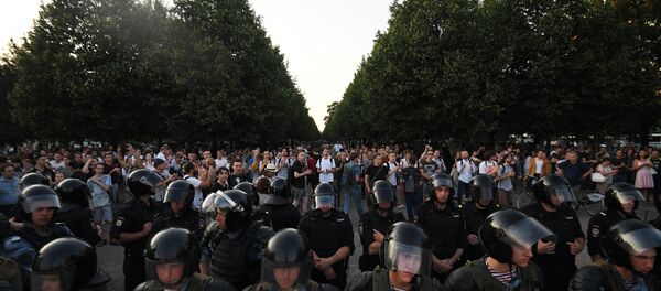 莫斯科警方抓捕1074名非法集會參與者 莫斯科警方抓捕1074名非法集會參與者 - 俄羅斯衛星通訊社