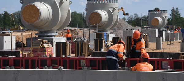 Строительство газопровода Северный поток-2 в Ленинградской области Строительство газопровода Северный поток-2 в Ленинградской области - 俄罗斯卫星通讯社