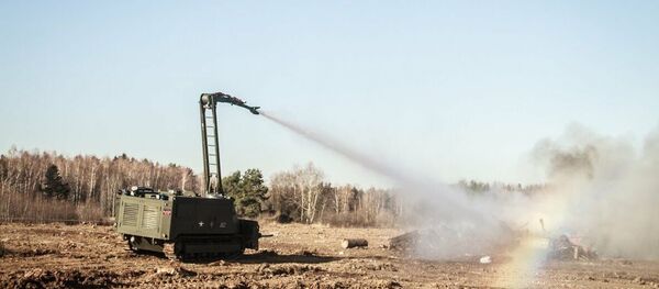 已將2台多功能綜合性消防機器人調至軍火庫火災現場 - 俄羅斯衛星通訊社