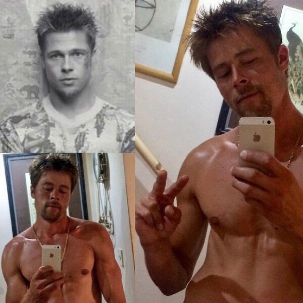 英国一名建筑工人长得与布拉德∙皮特相差无几 - 俄罗斯卫星通讯社