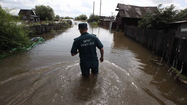 哈巴罗夫斯克附近岛上的别墅区几乎都被淹（资料图片） - 俄罗斯卫星通讯社