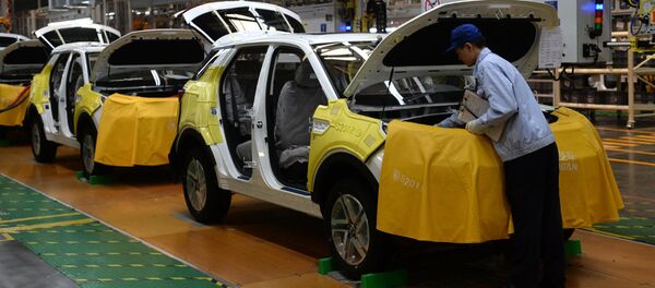 Сборка легковых автомобилей на заводе компании Changan  - 俄罗斯卫星通讯社