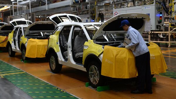 Сборка легковых автомобилей на заводе компании Changan  - 俄罗斯卫星通讯社