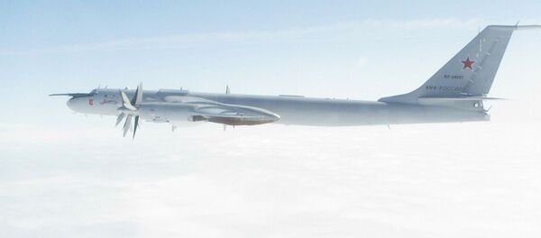 Фото российского Ту-142, опубликованное британскими ВВС - 俄罗斯卫星通讯社