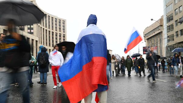 Протестные акции в Москве - 俄罗斯卫星通讯社