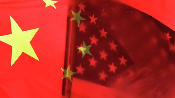 Флаги США и Китая - 俄羅斯衛星通訊社