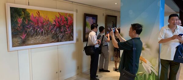 紀念中俄建交70週年畫作展開幕式在京舉行 - 俄羅斯衛星通訊社