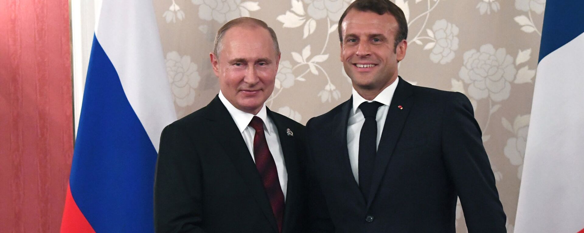 俄罗斯总统普京与法国总统马克龙 - 俄罗斯卫星通讯社, 1920, 12.02.2022