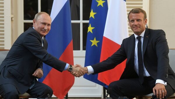 普京表示，他有意在与法国总统会晤期间就国际安全问题进行讨论 - 俄罗斯卫星通讯社