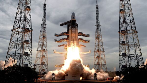 Запуск космического аппарата Chandrayaan 2 (Чандраян-2) в Индии  - 俄羅斯衛星通訊社