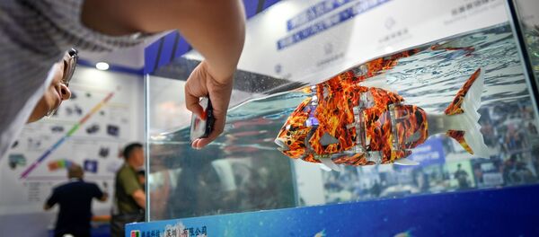 2019世界机器人大会上的展品。 2019世界机器人大会上的展品。 - 俄罗斯卫星通讯社