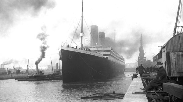 Титаник в доке порта Саутгемптон перед отправлением - 俄罗斯卫星通讯社