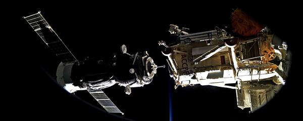 Стыковка Союз МС-05 с МКС - 俄罗斯卫星通讯社