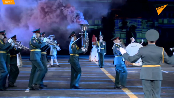 “救世主塔”国际军乐节在红场举行最终彩排 - 俄罗斯卫星通讯社