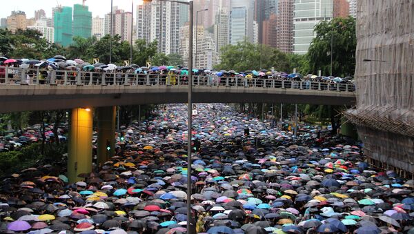 香港警方：在周日抗議活動中30余人因實施違法行為被拘捕 - 俄羅斯衛星通訊社