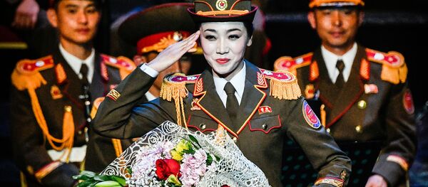 朝鮮人民軍軍樂團女兵亮相俄羅斯國際軍樂節 - 俄羅斯衛星通訊社