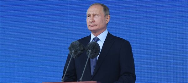 普京抵达莫斯科国际航展会场 普京抵达莫斯科国际航展会场 - 俄罗斯卫星通讯社