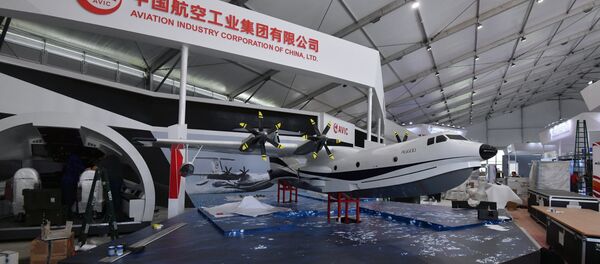 中國水陸兩棲飛機AG600和翼龍系列無人機亮相莫斯科航展 - 俄羅斯衛星通訊社