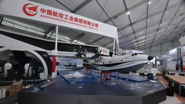 中國水陸兩棲飛機AG600和翼龍系列無人機亮相莫斯科航展 - 俄羅斯衛星通訊社