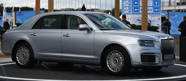 Автомобиль Aurus Senat, представленный на Международном авиационно-космическом салоне МАКС-2019 в подмосковном Жуковском. Автомобиль Aurus Senat, представленный на Международном авиационно-космическом салоне МАКС-2019 в подмосковном Жуковском. - 俄羅斯衛星通訊社