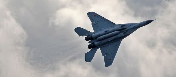 Российский многофункциональный фронтовой истребитель МиГ-35 совершает полет на Международном авиационно-космическом салоне МАКС-2019 в подмосковном Жуковском Российский многофункциональный фронтовой истребитель МиГ-35 совершает полет на Международном авиационно-космическом салоне МАКС-2019 в подмосковном Жуковском - 俄羅斯衛星通訊社