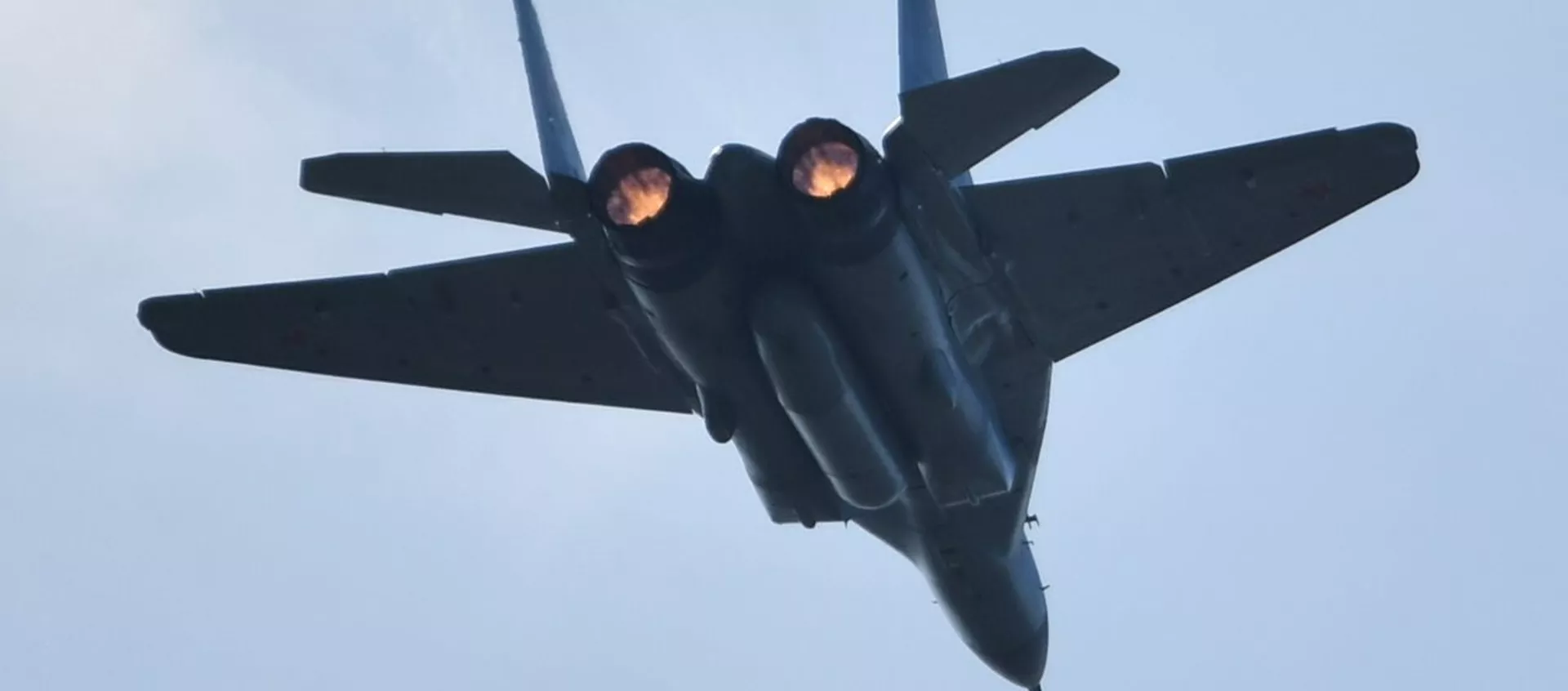 Самолет МиГ-29 на репетиции авиашоу, которое пройдет в рамках МАКС-2019 - 俄羅斯衛星通訊社, 1920, 12.05.2020