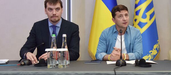 Владимир Зеленский и Алексей Гончарук - 俄罗斯卫星通讯社