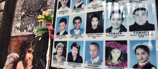 Мемориал на месте спортзала школы № 1 в Беслане - 俄罗斯卫星通讯社
