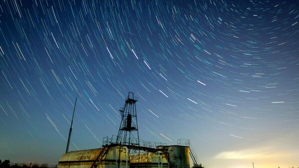Звездное небо, наблюдаемое в Краснодарском крае во время метеорного потока Персеиды - 俄羅斯衛星通訊社