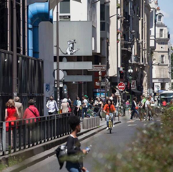 英国街头艺术家班克西作品在巴黎被盗 - 俄罗斯卫星通讯社