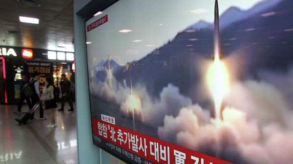 日本防卫省：朝鲜发射的导弹飞行了约300公里 最高高度为50公里 - 俄罗斯卫星通讯社