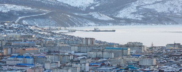 Вид на город Магадан - 俄罗斯卫星通讯社