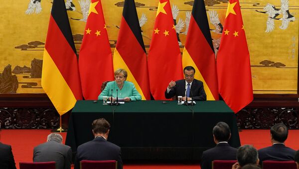 默克爾與中國總理舉行“告別”會談 - 俄羅斯衛星通訊社