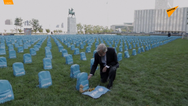 聯合國 “兒童書包墓園” - 俄羅斯衛星通訊社