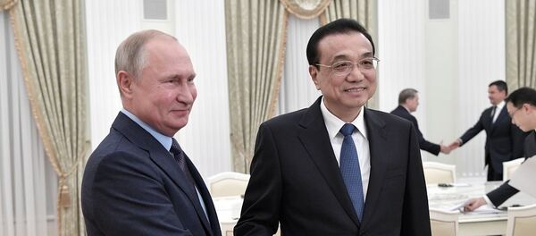 普京：中国国务院总理俄罗斯之行将推动两国关系的发展 - 俄罗斯卫星通讯社