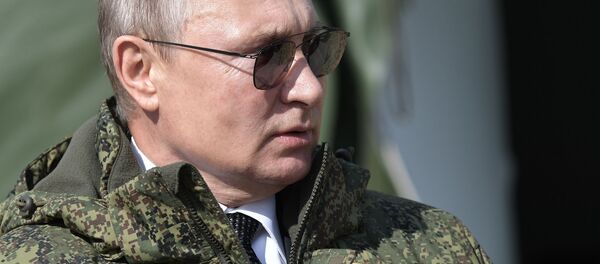 总统大约在当地时间12:30抵达训练场 - 俄罗斯卫星通讯社