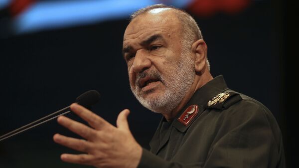 Иранский военачальник, бригадный генерал, заместитель командующего Корпусом Стражей Исламской революции Хоссейн Салами  - 俄罗斯卫星通讯社
