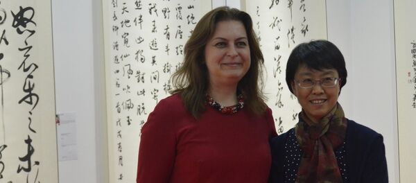 安娜∙多琴科是一名中国通、书法家和画家，她致力于创作已有十多年了 - 俄罗斯卫星通讯社