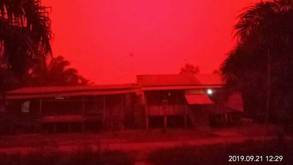印尼的天空变成了血红色 - 俄罗斯卫星通讯社