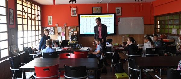 中文班通常有7-10名学生 中文班通常有7-10名学生 - 俄罗斯卫星通讯社