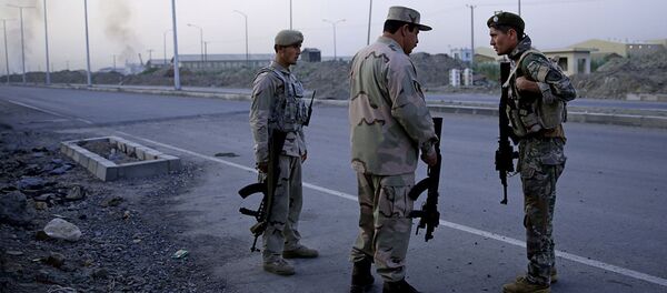 Афганские военные во время столкновений с талибами - 俄羅斯衛星通訊社