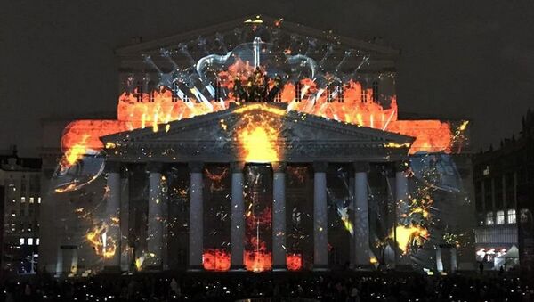 莫斯科“光环”灯光节 - 俄罗斯卫星通讯社