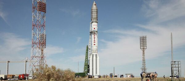 Ракета космического назначения Протон-М на космодроме Байконур - 俄罗斯卫星通讯社