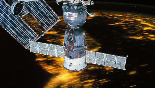 Корабль Союз, пристыкованный к МКС - 俄羅斯衛星通訊社