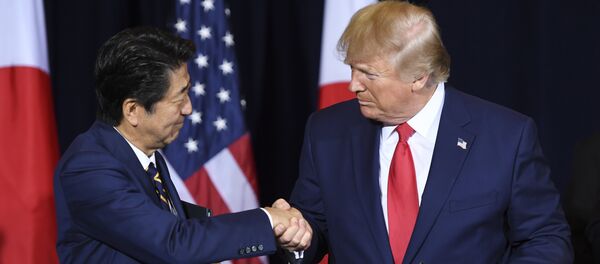 特朗普与安倍在联大会议期间签署美日贸易协议 - 俄罗斯卫星通讯社