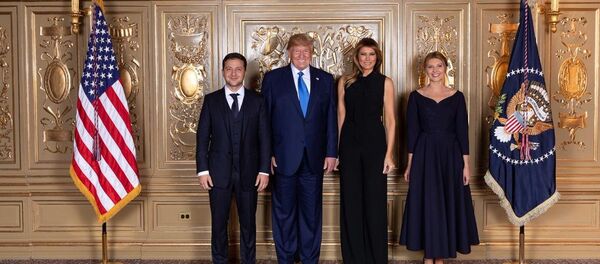 澤連斯基與特朗普合影 - 俄羅斯衛星通訊社