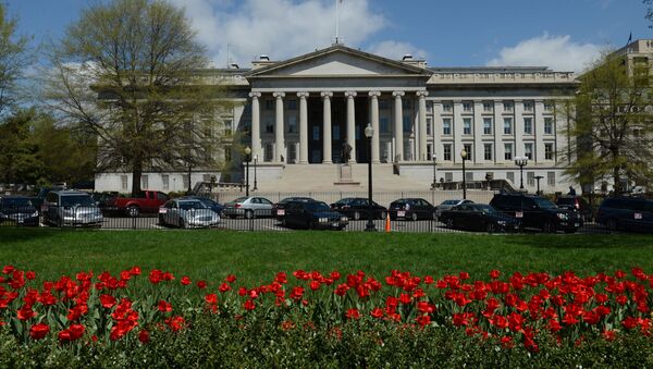 Здание министерства финансов США в Вашингтоне - 俄罗斯卫星通讯社